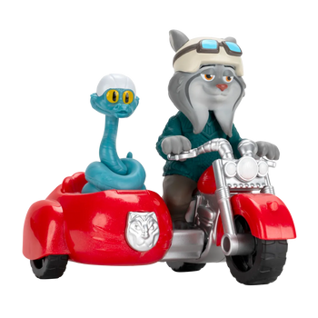 Zootopia figures with car - Pawbert Pelter