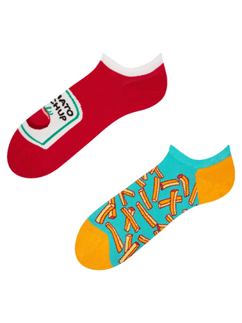 Sneaker Socks French Fries with Ketchup