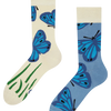 Bamboo Regular Socks Blue Butterfly