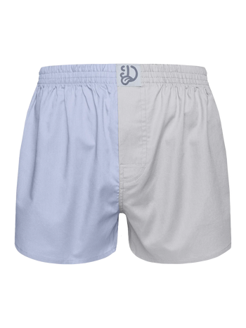 Blue & Grey Men's Boxer Shorts