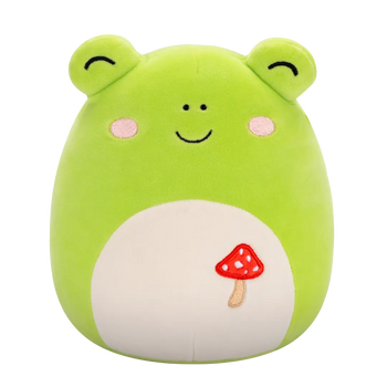 Squishmallows Wendy the Green Frog with Mushroom Embroidery, 20 cm