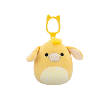 Squishmallows Clip-On Gavyn the Yellow Donkey, 9 cm