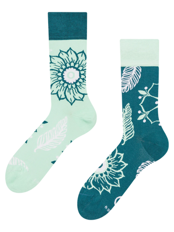 Regular Socks Mandala & Leaves