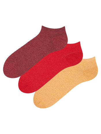 Recycled Cotton Ankle Socks 3-pack Extrovert