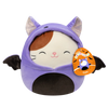 Squishmallows Cam the Cat in Purple Bat Costume, 20 cm