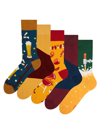 Regular Socks 5-Pack Beer Time