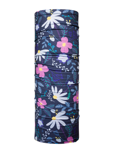 Neck Warmer Purple Flowers