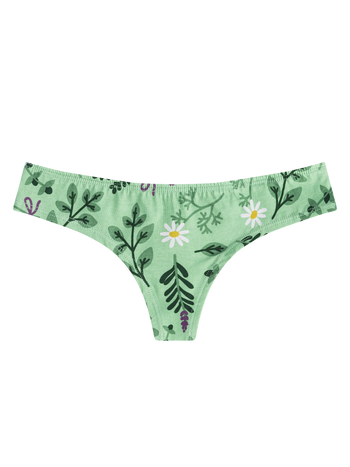 Women's Brazilian Panties Herbs