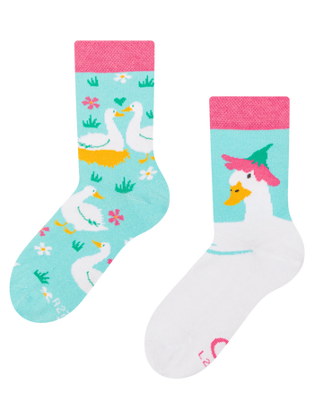 Kids' Socks Goose & Flowers