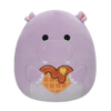Squishmallows Hanna the Purple Hippo with heart, 20 cm