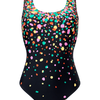 Women's One-Piece Swimsuit Colourful Drops
