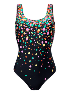 Women's One-Piece Swimsuit Colourful Drops