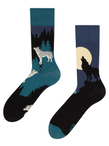 Regular Socks Moon Wolf