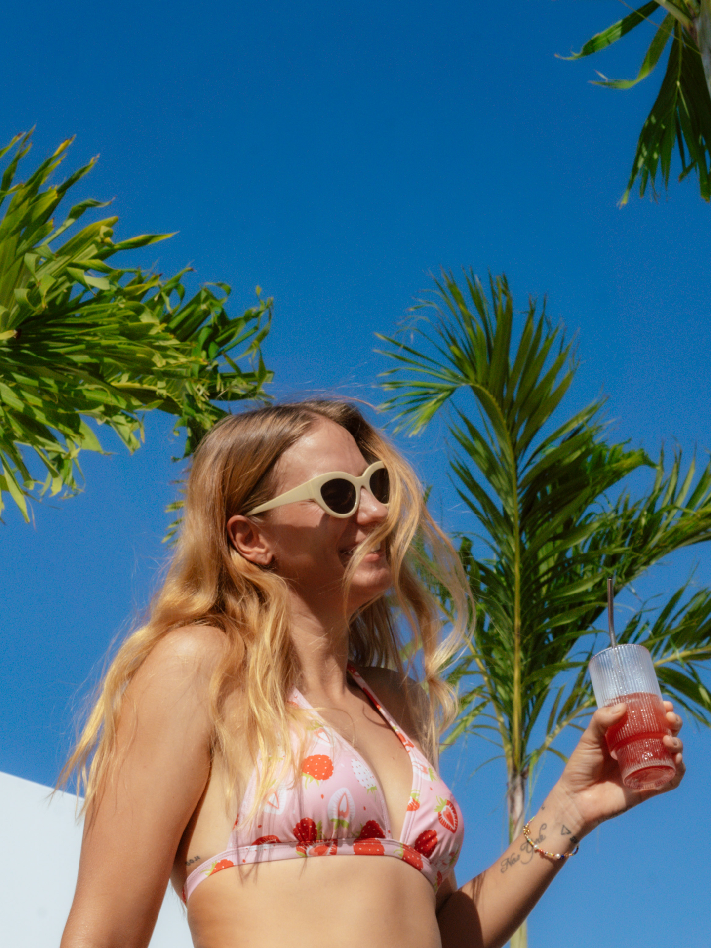 Triangle Bikini Top Sweet Strawberries