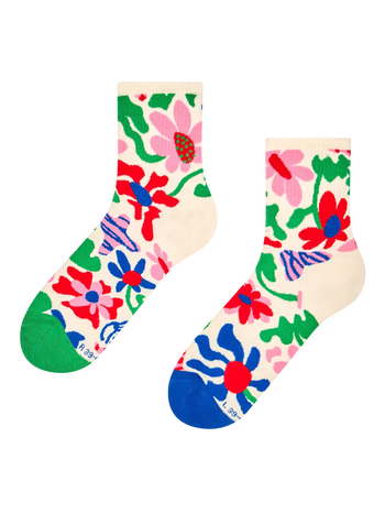 Crew Socks Crazy Flowers