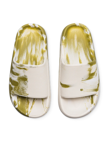 Green Marble Women's Platform Slides