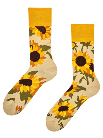 Bamboo Regular Socks Blooming Sunflower