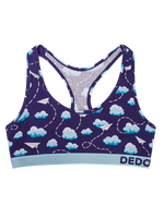 Women's Bralette Paper Planes & Clouds