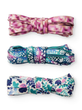 Shoe Laces 3-pack Turquoise Leaves