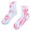 Pink Tie-dyed Crew Socks