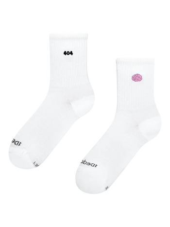 Ribbed Mid Calf Socks 404: Brain Not Found