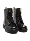 Black Glitter Women's Rain Boots