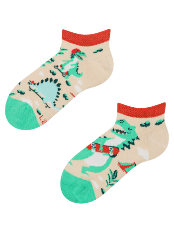 Kids' Ankle Socks Dino Skatepark