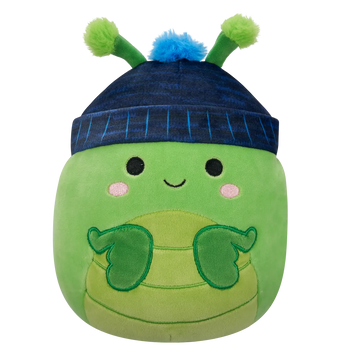Squishmallows Trenton the Green Praying Mantis with Beanie, 20 cm