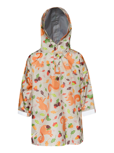 Kids' Raincoat Squirrel & Nuts