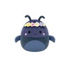 Squishmallows Tyrone the Navy Dung Beetle with Flower Crown, 20 cm