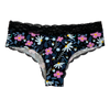 Women´s Lace Briefs Purple Flowers