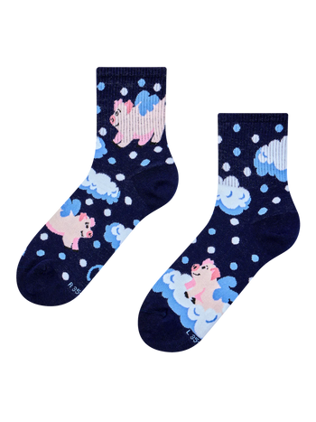 Crew Socks Pigs in the Clouds