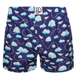 Men's Boxer Shorts Paper Planes & Clouds