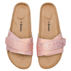 Women's Cork Slides Beige Mandala