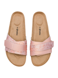 Women's Cork Slides Beige Mandala