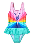 Girls' Swimsuit Rainbow Butterfly