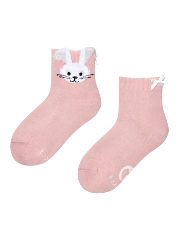 Girls' Cutecore Socks White Bunny