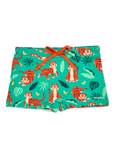 Kids' Elastic Swim Shorts Tiger in the Jungle