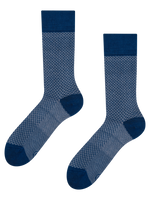 Blue & Grey Pattern Socks