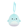 Squishmallows Clip-On Shah the Whale with Rainbow Belly, 9 cm