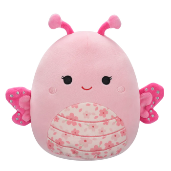 Squishmallows Mogo the Pink Butterfly with Sakura Flower Belly, 20 cm