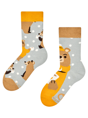 Kids' Warm Socks Bear & Tea