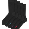 Regular Socks 5-Pack Black Classic