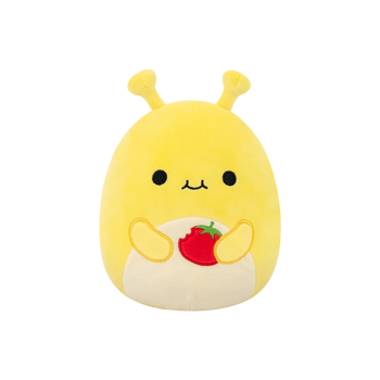 Squishmallows Zarina the Yellow Banana Slug with Tomato, 20 cm