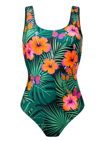 Women's One-Piece Swimsuit Hibiscus