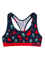 Women's Bralette Ladybugs & Poppy Flowers