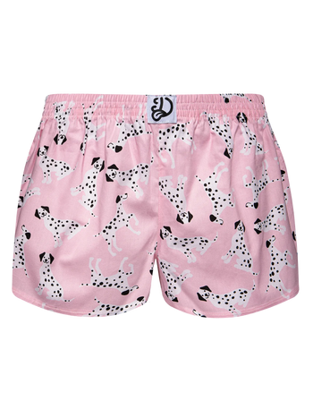 Women's Boxer Shorts Pink Dalmatians