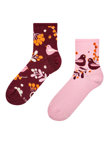 Crew Socks Birds & Berries