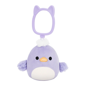 Squishmallows Clip-On Daquarius the Purple Duck, 9 cm