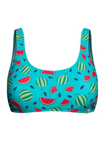 Sporty Bikini Top Watermelon Season
